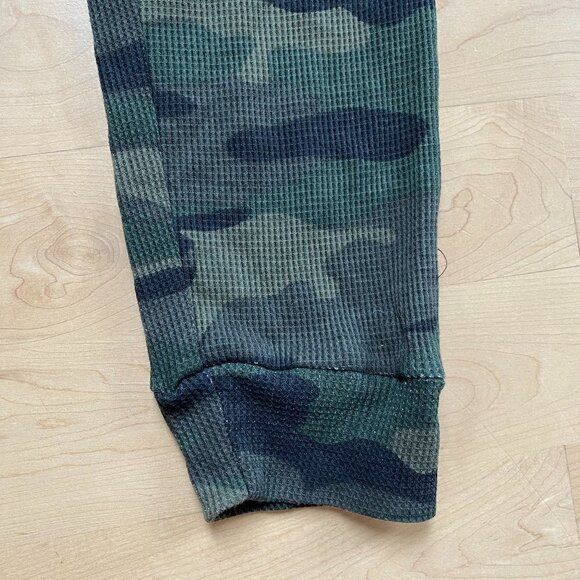 RDI Bnwot Waffle Joggers New Stretch Drawstring Green Camo Pant - Picture 8 of 10